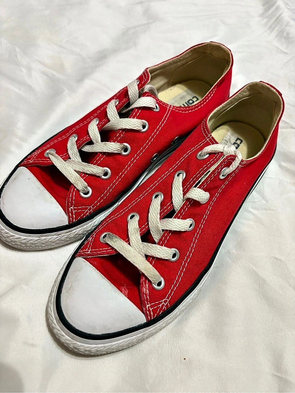 Converse Chuck Taylor All Star Red Canvas Sneakers Youth size US 3